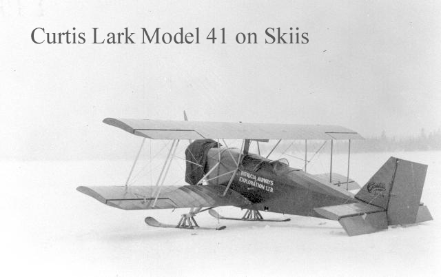 Flying the Curtiss lark in Winter