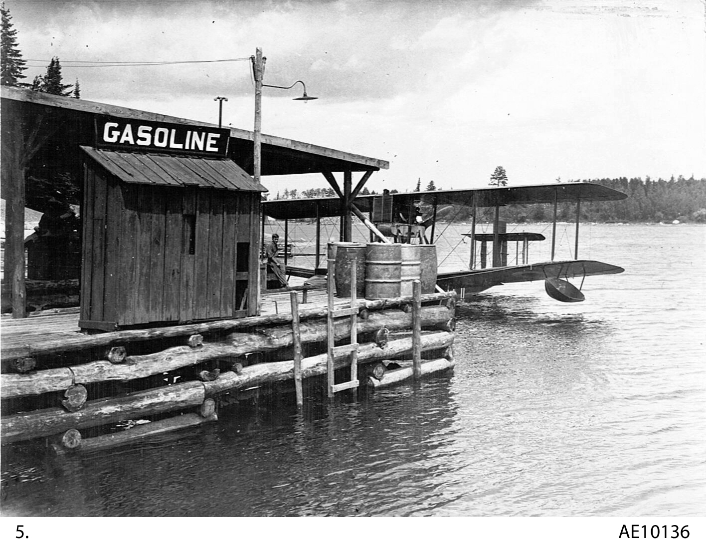 A Vickers Aircraft at Manitoba Gasoline Dock